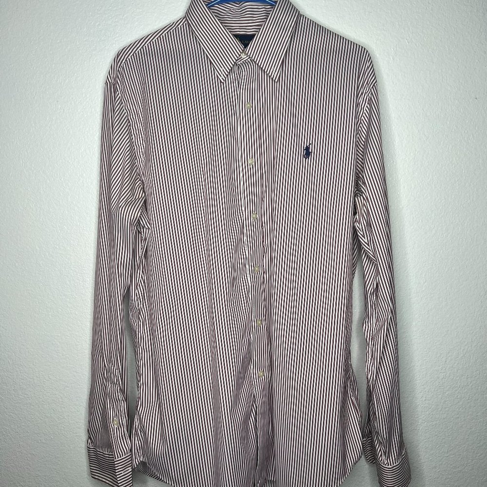 Ralph Lauren Slim Fit Performance Patterned Dress Button Up